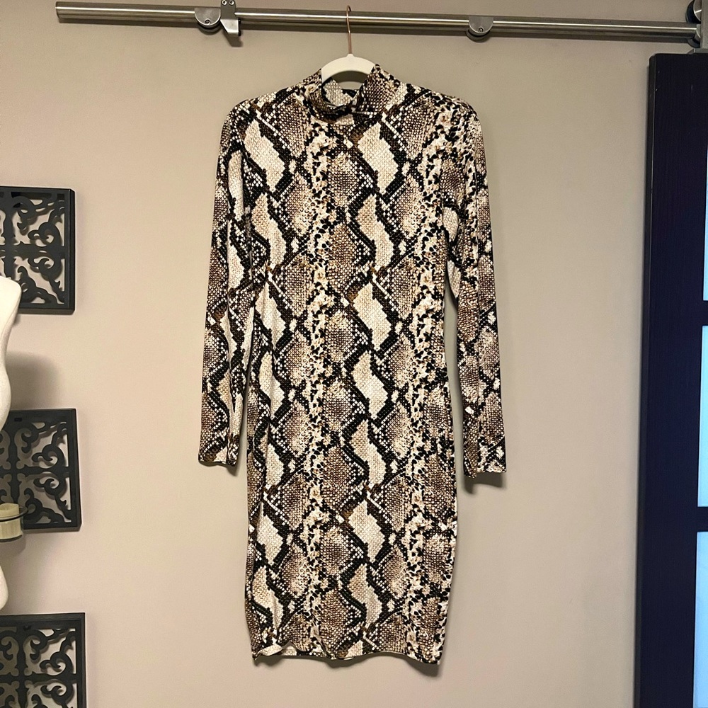 Leith Snake print dress